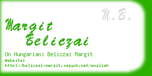 margit beliczai business card